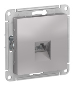 Розетка компьютерная 1-м RJ45 кат.5E AtlasDesign алюм. SE ATN000383