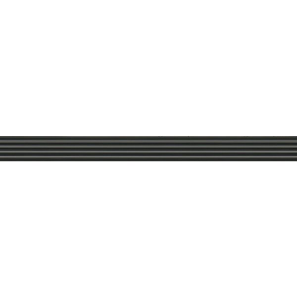 LSA018 Бордюр Кастильони черный структура 40x3,4 (22шт)