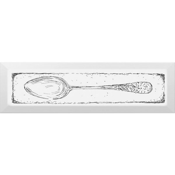 NT\B51\9001 Декор Spoon/ложка черный 8,5х28,5 (8шт)