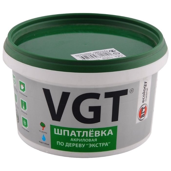 ВГТ ЭКСТРА шпатлевка по дереву, лиственница (1кг)