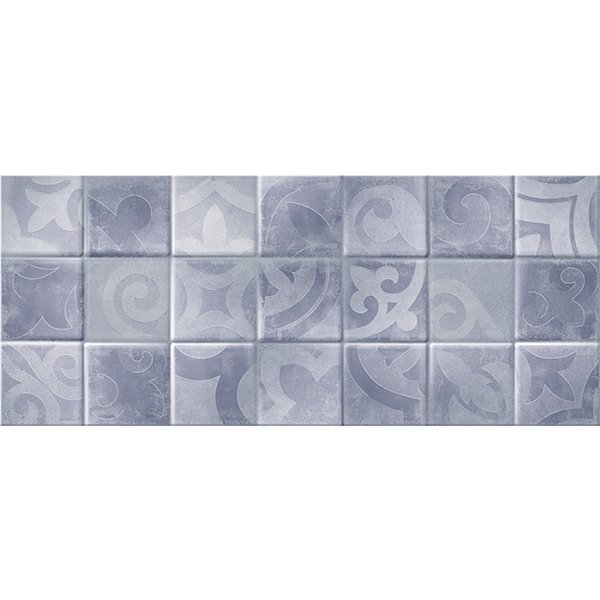 Плитка настенная Folk blue голубой 02 25х60 (1,2м2/57,6м2/48уп) (рельеф)