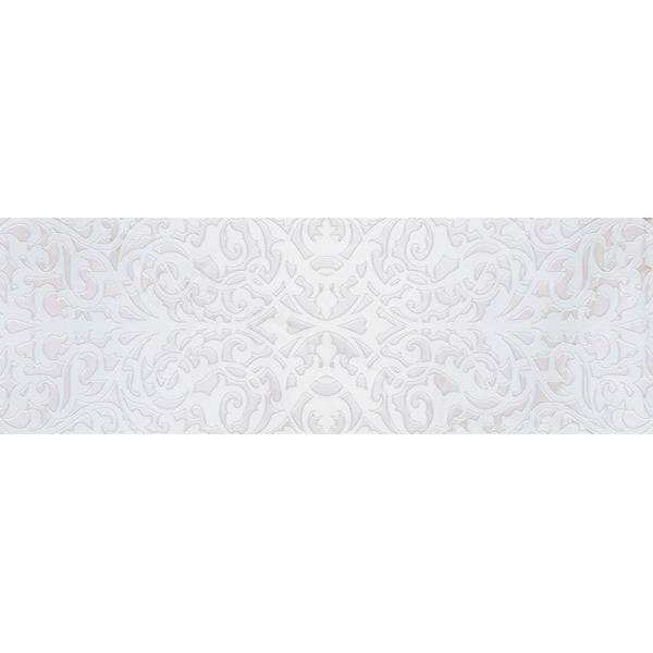 Декор Stazia white белый 01 30х90 (5шт)