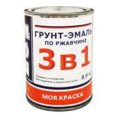 Грунт-эмаль 3в1 Моя краска черная 1,9кг