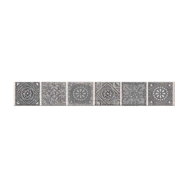 Бордюр GRAZIA GREY NEFERTITI 40,5х6,2 (39 шт)