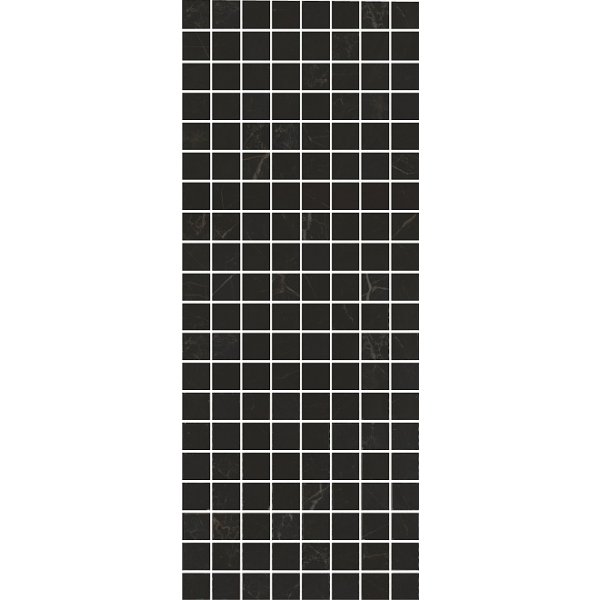 MM7204 Декор Алькала черный мозаичный 20x50 (10шт)