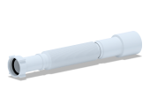 Гибкая труба АНИ Пласт K206 с гайкой 1 1/4 дюйма 40-50х366-776 мм