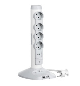 Legrand Стойка 2хUSB+microUSB+4х(2К+З)