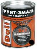 ГРУНТ- ЭМАЛЬ ПО РЖАВЧИНЕ "DALI"  3 В 1 МОЛОТКОВАЯ ШОКОЛАДНАЯ  0,75 Л