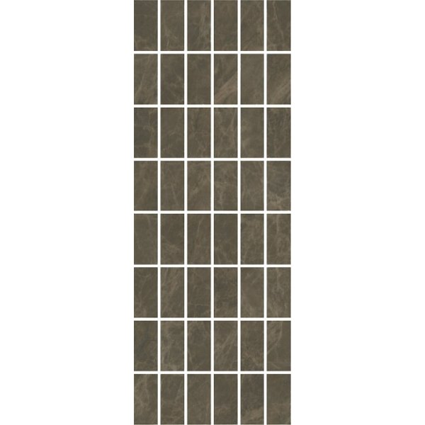 MM15139 Декор Лирия коричневый мозаичный 15x40 (10шт)