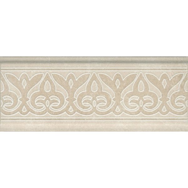 BDA016R бордюр Линарес беж декорированный обрезной 30x12 (9шт)