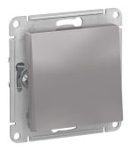 Переключатель проходной 1-кл. AtlasDesign алюм. SE ATN000361