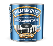 Краска для металлических поверхностей алкидная Hammerite гладкая черная 2,5 л.