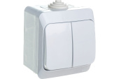 Выключатель 2-кл. ОП Этюд 10А IP44 10AX бел. SE BA10-042B