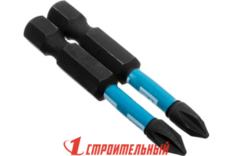 Бита ударная торсионная, PH1 х 50 мм, S2, 2 шт., (уп.)	