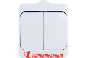 Выключатель 2-кл. ОП Этюд 10А IP44 10AX бел. SE BA10-042B