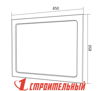 Зеркало Прованс 85 Белый глянец
