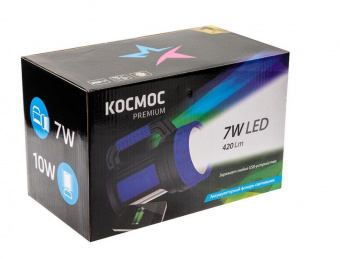 Фонарь Космос аккум. premium 7W LED зарядное устройство 220/12В