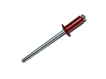 Заклёпка ZK алюм/ст 4,0\10 RAL 3005 (50) (красный)