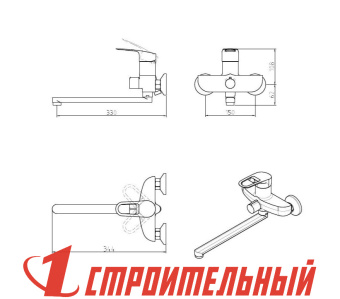 Смеситель Turdus 35 VD