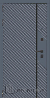 Дверь входная Страж К-16, цвет velluto oscure ag 710, панель - 3k yodoors-16 цвет velluto bianco ag 701