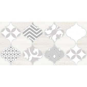 Декор 2 Мореска бежевый (1641-8626) 20х40 (8шт)