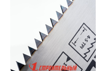 Пила по дереву шаг зуба 6,5мм, двухкомпонентная рукоятка, 500мм, (шт.)