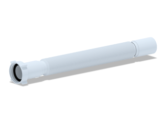 Гибкая труба АНИ Пласт K114 удлиненная с гайкой 1 1/2 дюйма 40х495-1325 мм