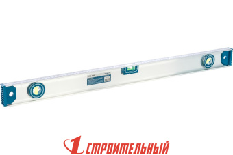 Уровень алюминиевый скелетный, 2 глазка+1 поворотный на 360, магн. лента, линейка, 800мм, (шт.)