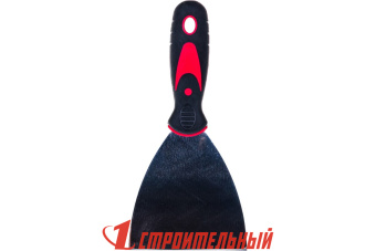 Шпатель фасадный ПРОФИ ПБСТРОЙ 100 мм из нержавеющей стали с двухкомпонентной ручкой																