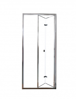 BELLA D91T CERUTTI(90x195) дверь ДЛЯ ДУША складная из 2х частей, прозрачное стекло