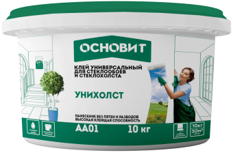 Клей для стеклообоев ОСНОВИТ УНИХОЛСТ АА01 10кг