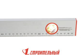 Уровень алюминиевый, 1000 мм, 3 глазка, линейка Sparta