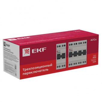 Переключатель трехпозиционный 2п 63А Basic EKF tps-2-63