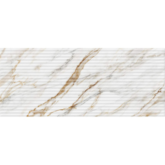 Плитка настенная Ideal white белый 02 25х60 (1,2м2/57,6м2/48уп) рельеф (глянцевая)