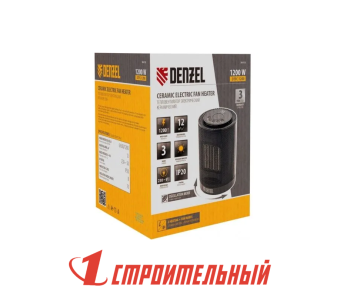 Тепловентилятор керамический нагрев 600/1200Вт Denzel