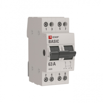 Переключатель трехпозиционный 2п 63А Basic EKF tps-2-63