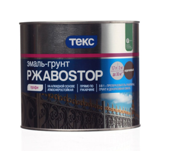 ТЕКС ПРОФИ РЖАВОСТОП ГРУНТ-ЭМАЛЬ ПО РЖАВЧИНЕ КОРИЧНЕВЫЙ 2КГ