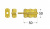 Задвижка с круглым ригелем DMX 8561 50х50
