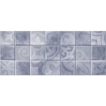 Плитка настенная Folk blue голубой 02 25х60 (1,2м2/57,6м2/48уп) (рельеф)