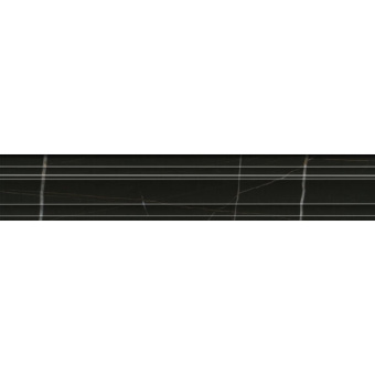 BLF002R бордюр Греппи черный багет 40x7,3 (12шт)