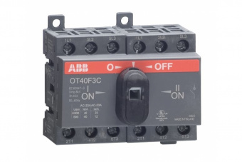 ABB  Рубильник реверс OT40F3C 40А 