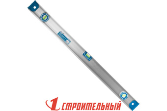 Уровень алюминиевый скелетный, 2 глазка+1 поворотный на 360, магн. лента, линейка, 800мм, (шт.)