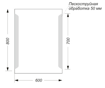 Зеркало "Quadro LED" 600*800,Sanita Luxe