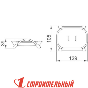Мыльница пластиковая настольная 