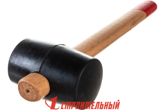 Киянка резиновая, деревянная рукоятка, 340г, (шт.)