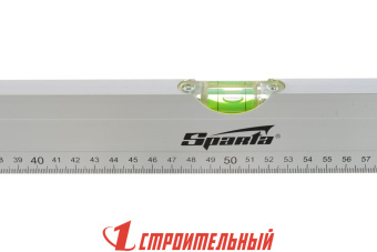 Уровень алюминиевый, 1000 мм, 3 глазка, линейка Sparta