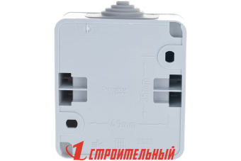 Выключатель 1-кл. ОП Этюд 10А IP44 10AX сер. SE BA10-041C