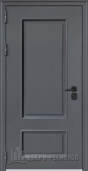 Дверь входная уличная RX-1 Термо, цвет Муар ral 7024, панель - rx-1 цвет ПВХ Белая матовая