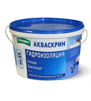 Основит гидроизоляция АКВАСКРИН HA64 (4.5 кг)