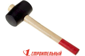 Киянка резиновая, деревянная рукоятка, 340г, (шт.)